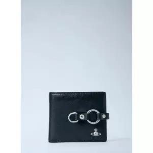 오브 로고 메탈 링 본디지 반지갑 5115003KM L00B0 N401