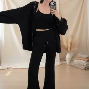 [하프클럽/]여성 봄세트 나시후드집업 부츠컷팬츠 세트