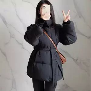 [하프클럽/]여성용 겨울 필수 아이템 따뜻한 벨트 숏패딩