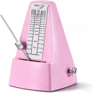 RIVVTA 기계식 메트로놈 피아노 기타 베이스 바이올린 및 악기용 큰 소리와 초보자를 위한 고정밀 트랙