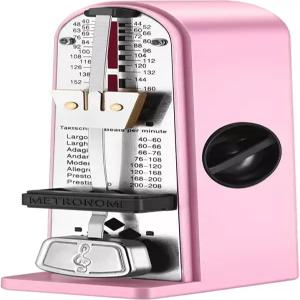 RIVVTA 기계식 메트로놈 피아노 기타 베이스 바이올린 드럼 및 악기용 라우드 사운드 초보자를 위한 고정밀