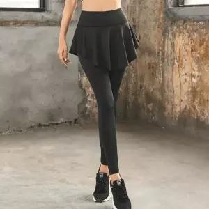 [골드스마일]몸매 헬스장 사랑스러운 청레깅스 요가 보정 레깅스