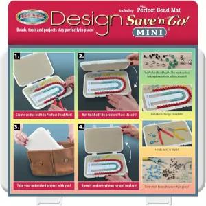 비드 버디 디자인 저장 및 이동 MINI - 완벽한 비즈 매트 휴대용 세트 프로젝트 정리함