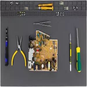 특대형 납땜 매트 23.7 x13.8 프리미엄 실리콘 932°F 내열 수리 미끄럼 방지 대형 인두 DIY 프로젝트