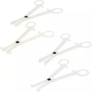 4개 재사용 가능한 전문 클램프 귀 입술 배꼽 코 개방 중격 피어싱 도구 포셉 플라이어 바디 주얼리 펀처