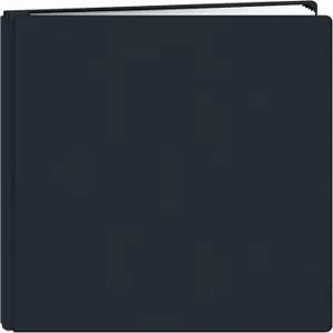 파이오니어 사진 앨범 20페이지 패밀리 트레저 디럭스 미드나잇 블루 패브릭 커버 스크랩북 8.5 x 11인치