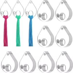 투명 아크릴 보빈 40 PCS 자수 치실 정리함 드롭 크로스 스티치 실 재봉 보관 DIY 공예 용품