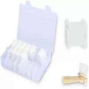 자수 실 정리함 세트 와인더 보빈 100개 분리 가능한 24칸 수납함 포함 - 공예 DIY 십자수 보관 도구