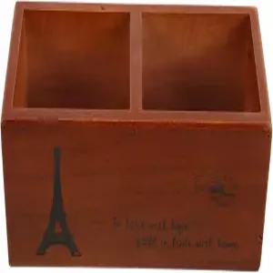 Beavorty 빈티지 목재 가위 홀더 다기능 데스크톱 정리함 미용 도구/용품 보관함 (미용실 및 가정용)