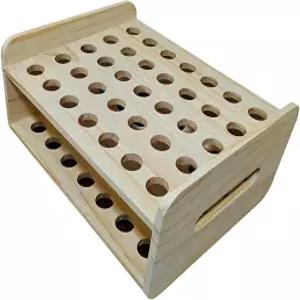 코키아 목재 가위 홀더 눈썹 펜 헤어 트리밍 선반 미용 도구 보관용 거치대