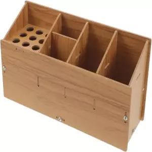 아우타나야 스타일리스트용 나무 이발 가위 거치대 빗과 수납 정리함 미용실 및 가정용 디자인