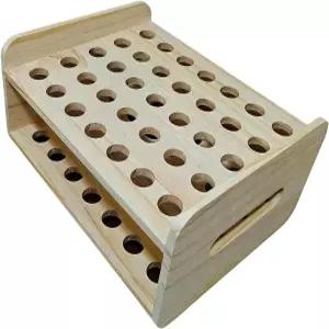 Harayaa 목재 가위 정리함 눈썹 펜 꽂이 컨테이너 진열 스탠드 보관 랙 매장/미용실용