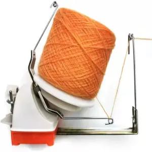 Yarn Ball Winder 18oz 대형 스위프트 실/섬유/털실 볼 와인더 수동식 중앙 풀이 가능한 뭉치 테이블