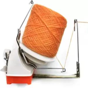 얀 볼 와인더 대형 500g/17.63 온스 점보 메탈 실/울/끈/섬유 ABS 베이스+메탈 기어 니들크래프트 고속