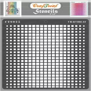 CrafTreat 재사용 가능한 기하학적 스텐실 우드 벽 타일 캔버스 종이 패브릭 바닥 페인팅용 - 옴브레