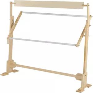 아라목스 크로스 스티치 프레임 바늘 작업을 위한 조절 가능한 나무 스탠드 높이 360도 회전 디자인 및