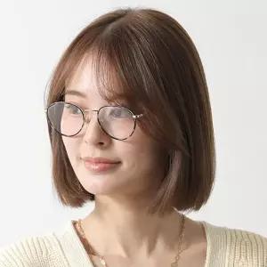 안경테 ML5110 032 명품 라운드 가벼운 메탈테 그레이 호피 윈저림