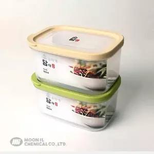 밀폐용기 소담직사각 베이지 4호 매직크린 유리반찬통