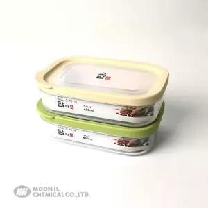 밀폐용기 3호 베이지 소담직사각 매직크린 유리반찬통