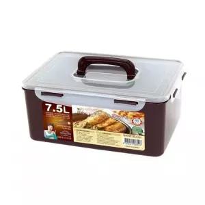 [골드스마일]밀폐용기 7.5L초코 반찬통 국민 61호 찬통 냉장고용기 김치통 직사각