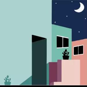 하모니아트 DIY 유화그리기 그림그리기 세트 유화페인팅 20x20 달빛 골목