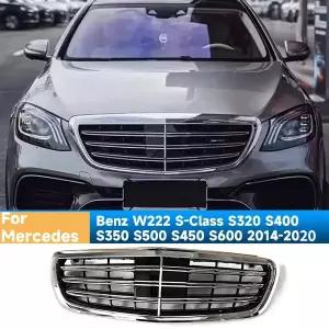 자동차 그릴망 튜닝 메르세데스-벤츠 호환 W222 S클래스 S320 S400 S350 S500 S450 S600 2014- 프론트 범퍼