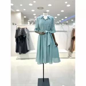 [베스띠벨리]벨티드 롱 셔츠 원피스 BKOAD2520 MI