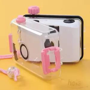 sh) 호이 방수 토이카메라 화이트핑크 레트로카메라 빈티지카메라 미니사진기