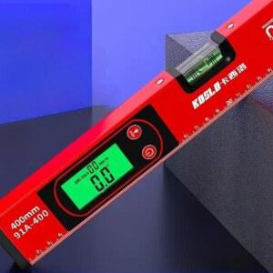 디지털 수평계 전자 수평기 비자성 경사면 미니 수평자 강한 400mm 단면