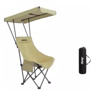 Jeep 지프 캠핑 접이식 의자 햇빛가리개 지붕 일체형 휴대용 낚시 해변 아웃도어 체어