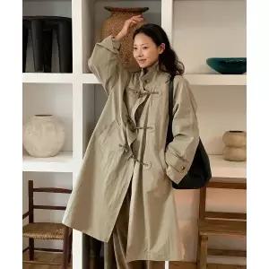 브랜드정품 4월 12일 배송 제너럴아이디어 GENERALIDEA 루피타 토글 싱글 트렌치 코트 BEIGE GF1LCT501 359