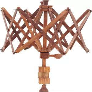 Fakhr Wood Handicrafts 프리미엄 양 스위프트 ？ 뜨개질 및 크로셰를 위한 우아한 나무 우산 (너도밤나무)