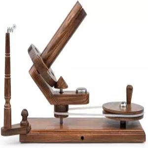 코바늘 뜨개질 원사 와인더와 스위프트 우산 볼 콤보 대용량 이나노사의 수작업 점보 - 앤티크 비치우드