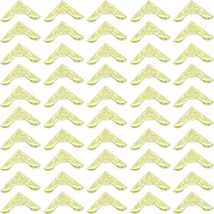 파티킬 23mm 금속 책 코너 50pcs 사진 프로텍터 스크랩북 앨범 제본 도구 골드 톤 제작을 위한 작은 철제