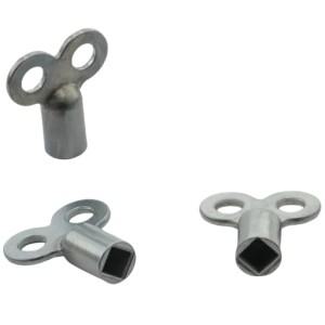 2피스 라디에이터 배기 밸브 키 스퀘어 5 × 5mm 액세서리 표준 가열 용 아연 합금 소재 소켓