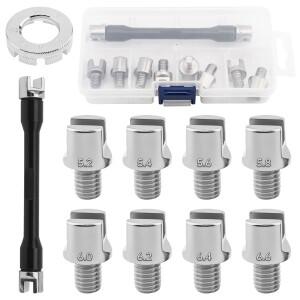 대부분의 바이크 오토바이  더트 바이크  스쿠터  자전거용 3.3-6.8mm 스포크 렌치 키트  CNC 휠 니플 스패