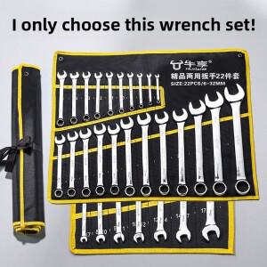 방폭형 이중 목적 렌치 세트  거울처럼 광택 처리된 비발화성 휴대용 천 가방 풀 키트