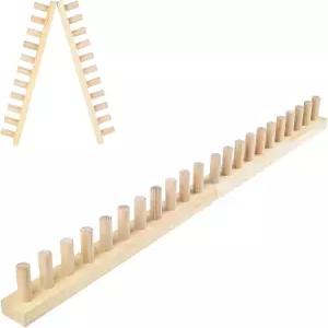 QWM 청키 담요용 룸 니팅 루프 긴 설치 불필요 조절 가능 접이식 휴대용 매우 큰 38 48 60 72 84 96인치