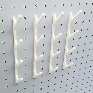 페그보드 스레드 스토리지 1/4 호환되며 최대 직경 35mm(4 매트 화이트)의 스풀을 위한 재봉 조직입니다