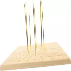 SMASOLO 목공예 크로셰 블로킹 보드 세트 조절 가능한 뜨개질 보조 도구 스카프 및 모자 직조용 바늘