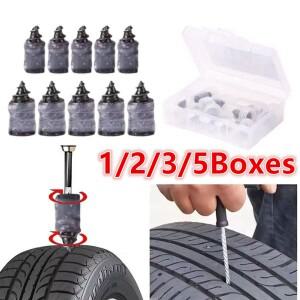1-5BOX 진공 타이어 수리 못 펑크 나사 바이크 오토바이 장착 세트 튜브리스 휠 키트 패치 자동차용