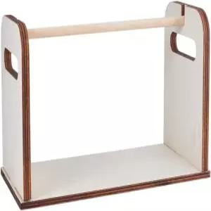 OLYCRAFT 나무 스풀 홀더 재봉 실 롤 합판 조절 가능한 종이 디스펜서 랙 정리용 멀티 스레드