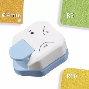 유엔토엔 3방향 코너 라운더 펀치 펀처 커터 지름 4mm/R5mm/R10mm DIY 프로젝트용 라운드 카드 제작 포토