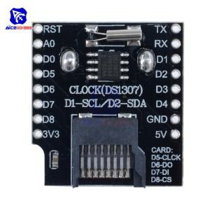 Diymore WeMos D1 미니 소형 WiFi 보드 카드 슬롯 데이터 로거 쉴드 RTC DS1307 Arduino호환 Raspberry용