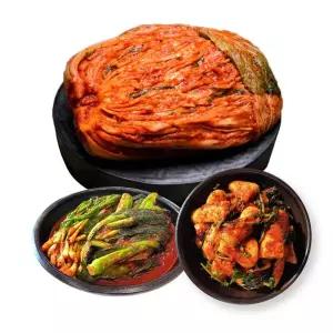 도미솔 왕비포기김치7kg+총각김치2kg+쪽파갓김치2kg(3종,11kg)