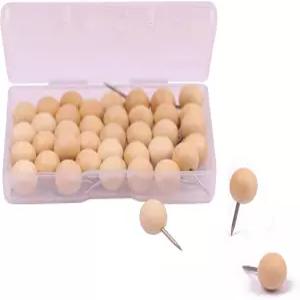 투팔리지 원형 나무 지도 엄지손가락은 사진 코크보드 달력 및 DIY 공예 프로젝트를 위해 미완성 천연 밀대