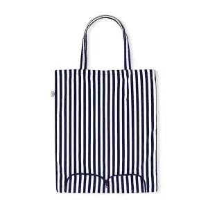 [골드스마일]naraya 원단가방 접이포켓 시장가방 스트라이프 다용도에코백