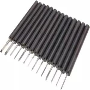 목각 도구 세트 보관 케이스가 포함된 14피스 전문 끌 키트 목공 수공구