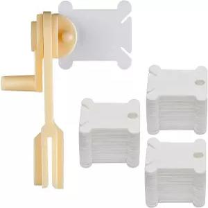 비드노바 자수 치실 보빈 150개 실 홀더 크로스 스티치 제작 재봉용 와인더 포함