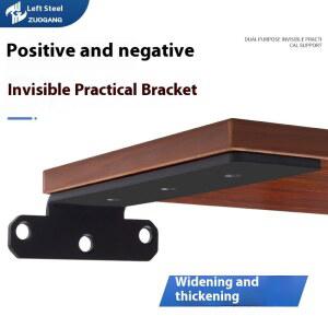 2팩 헤비 듀티 선반 브래킷 5MM 두꺼운 하드웨어 주철 산업용 금속 벽 지지대